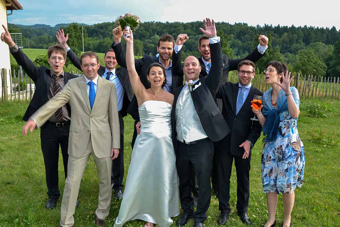 Hochzeitsgesellschaft in Lindau
